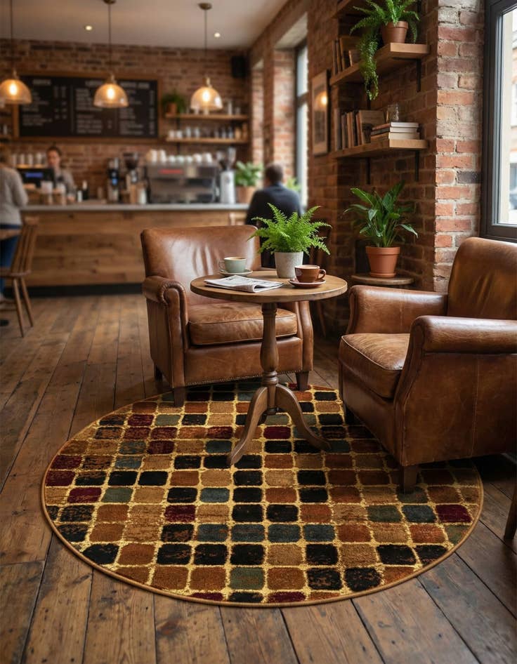 Detail image of  4' x 4' Cafe Round Rug