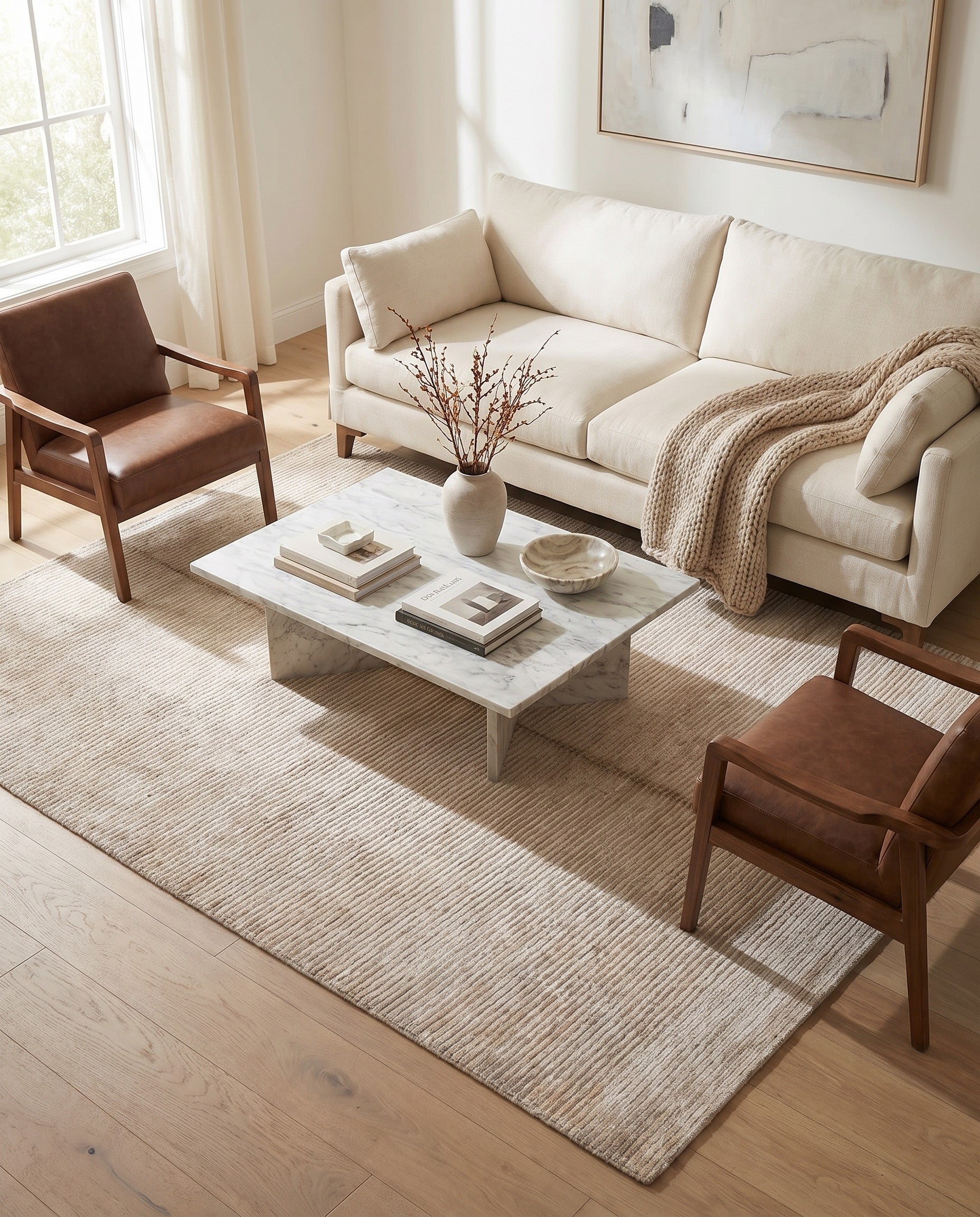 5' x 6' 8 Hand Knotted Darya Wool Rug