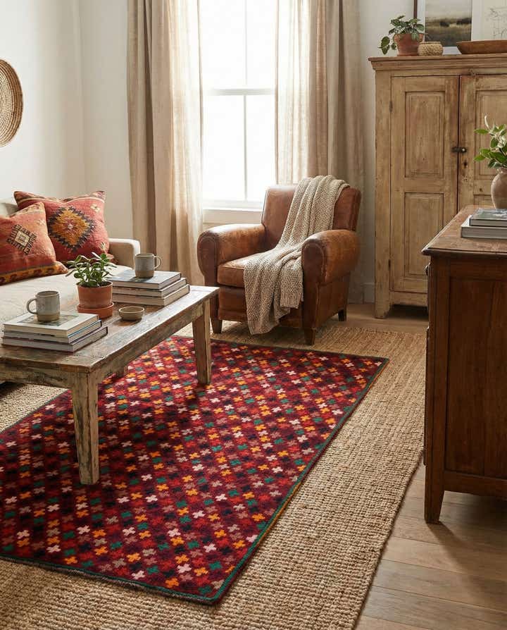 3' 10 x 6' Hand Knotted Balouch Wool Rug