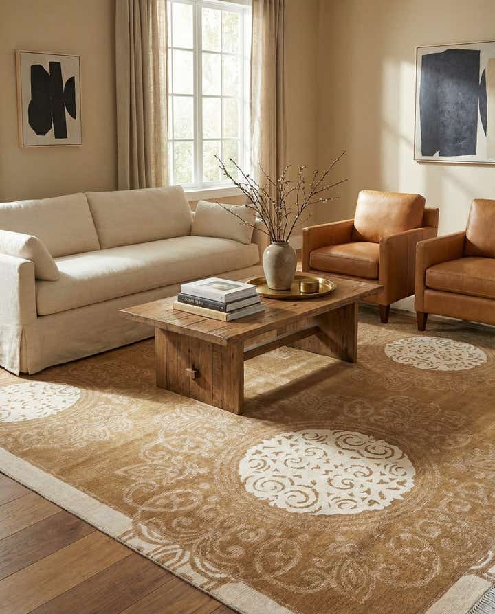 5' 7 x 8' Hand Knotted Darya Wool Rug