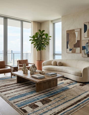 9' 11 x 14' 1 Hand Knotted Beni Marok Rug