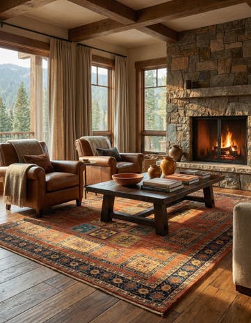 5' 9 x 8' 5 Luribaft Wool Rug