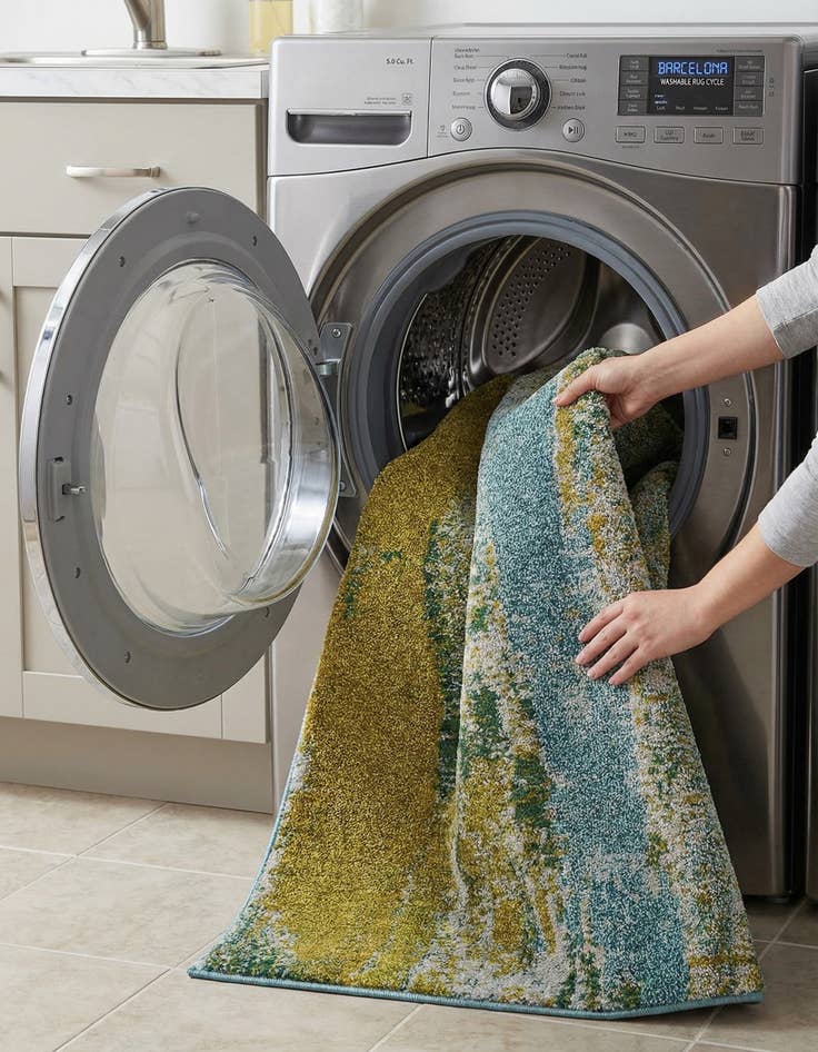 Detail image of  8' x 8'  Washable Sevilla Square Rug