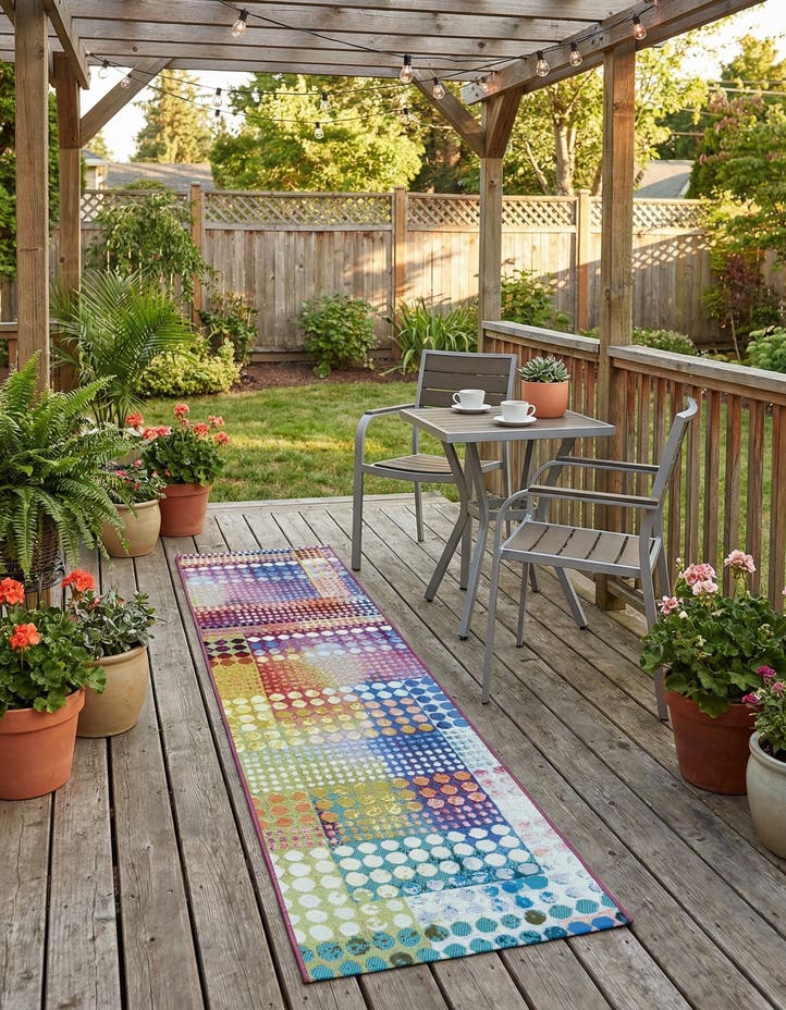 2' x 8' Easy-Clean Modern Indoor / Outdoor...
