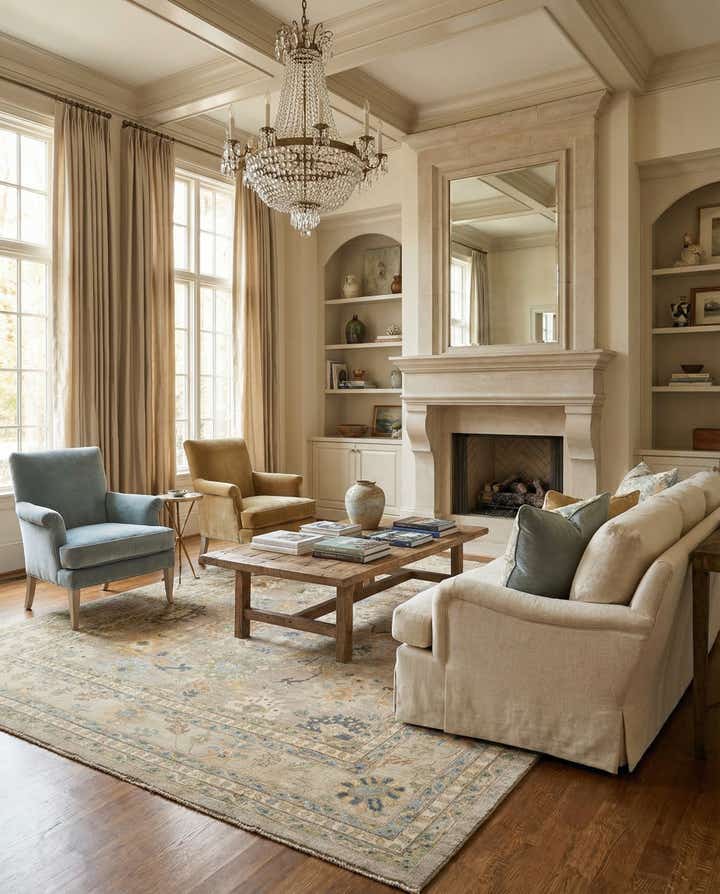 13' x 16' Hand Knotted Oushak Rug