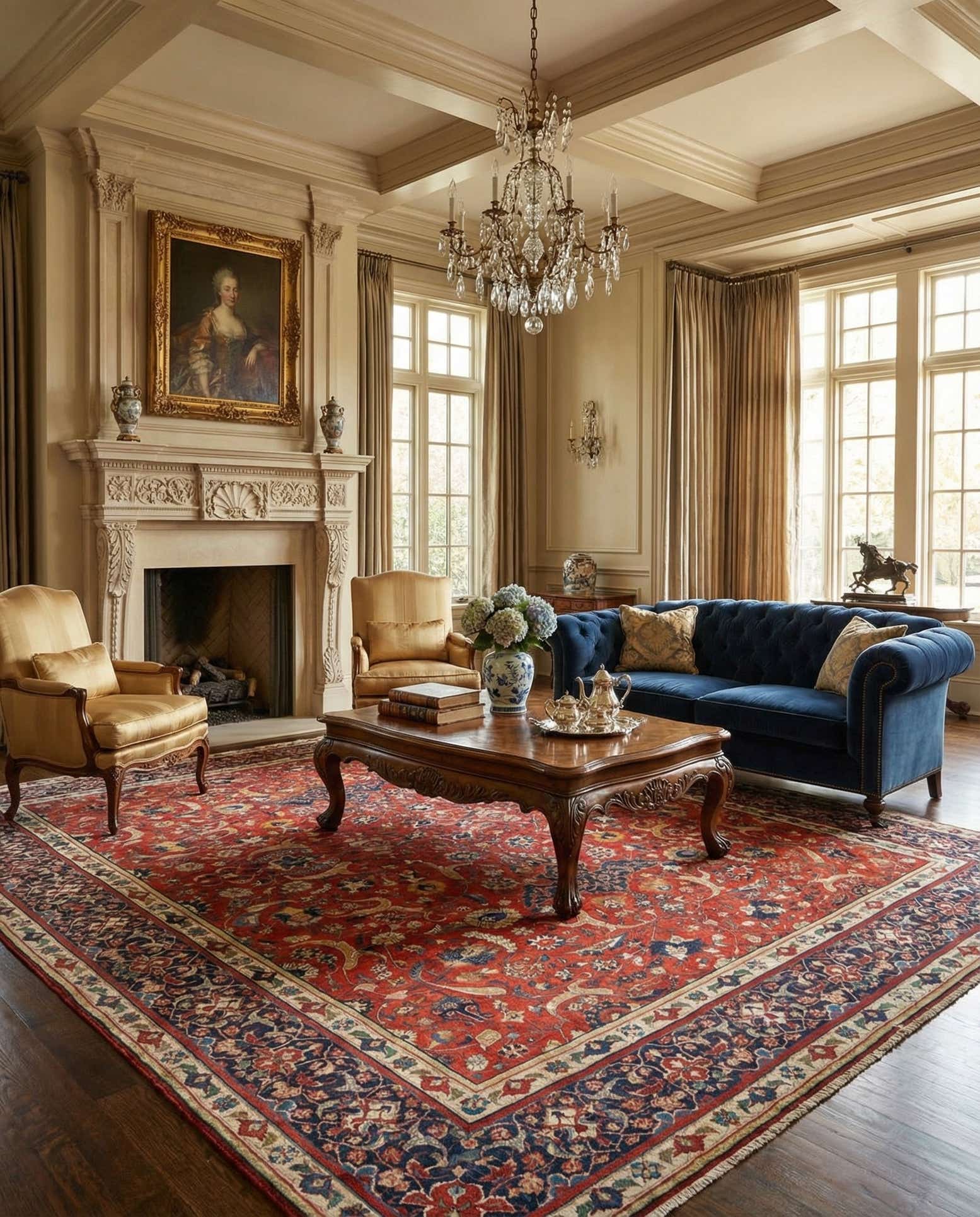 10' 8 x 13' 1 Isfahan Rug