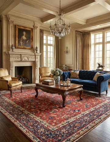10' 8 x 13' 1 Isfahan Rug