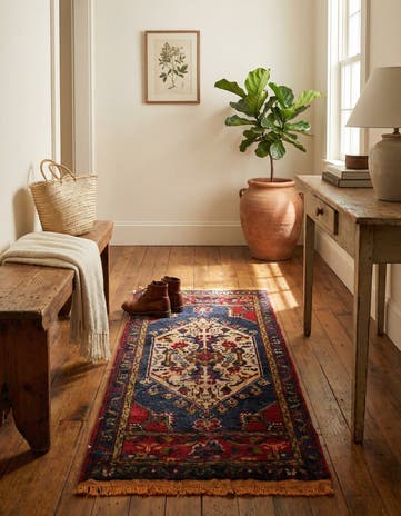 1' 9 x 3' 8 Hand Knotted Anatolian Wool Runner Rug