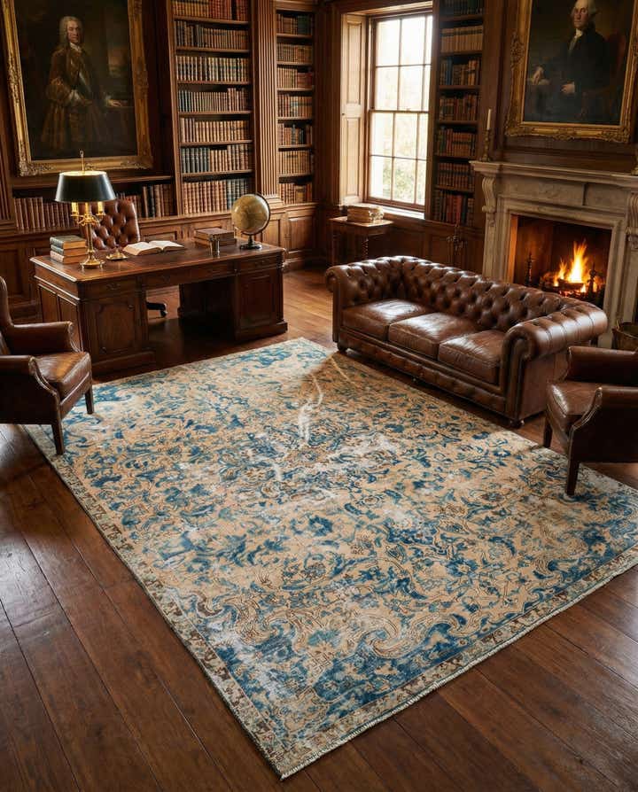 9' 8 x 11' 2 Hand Knotted Ultra Vintage Persian Wool Rug