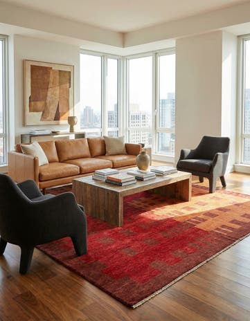8' 2 x 9' 8 Modern Wool Rug
