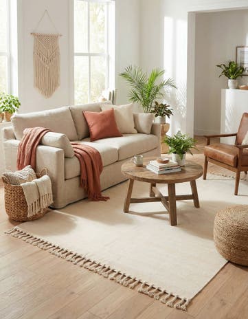 8' x 10' Hand Woven Chindi Cotton Rug