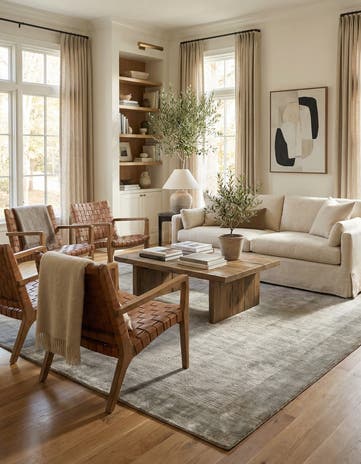 5' 7 x 7' 10 Hand Knotted Darya Wool Rug