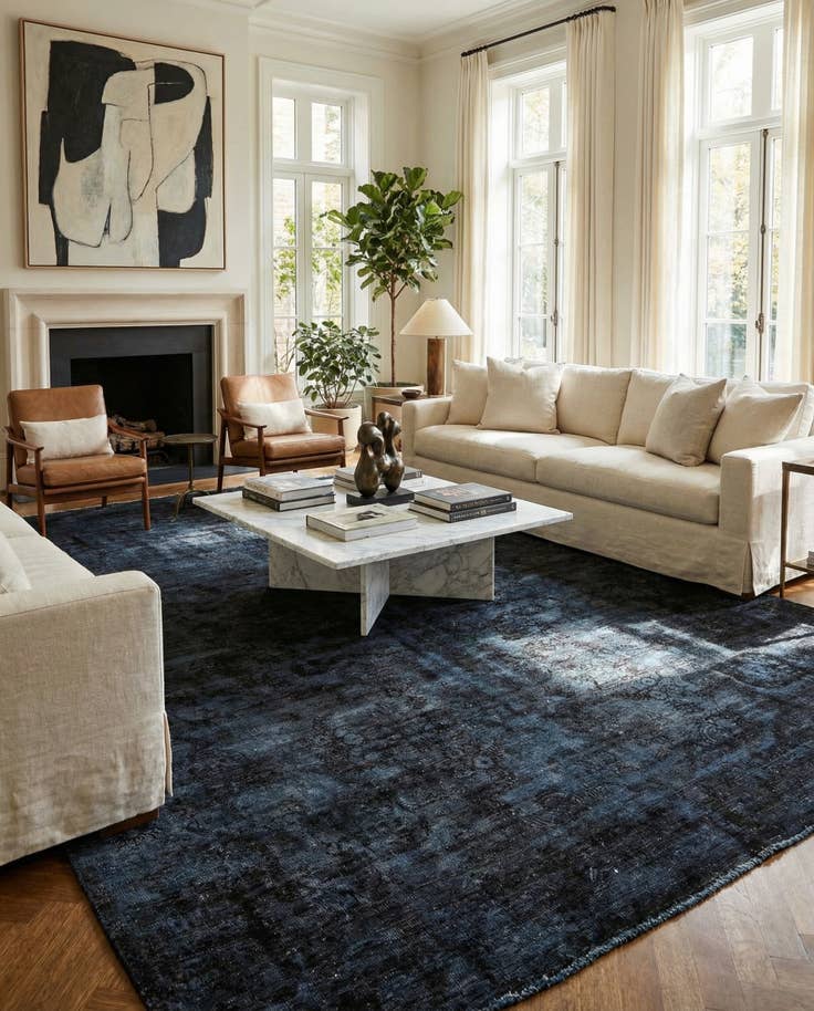 Detail image of 9' 5 x 12' 2 Hand Knotted Ultra Vintage Persian Wool Rug