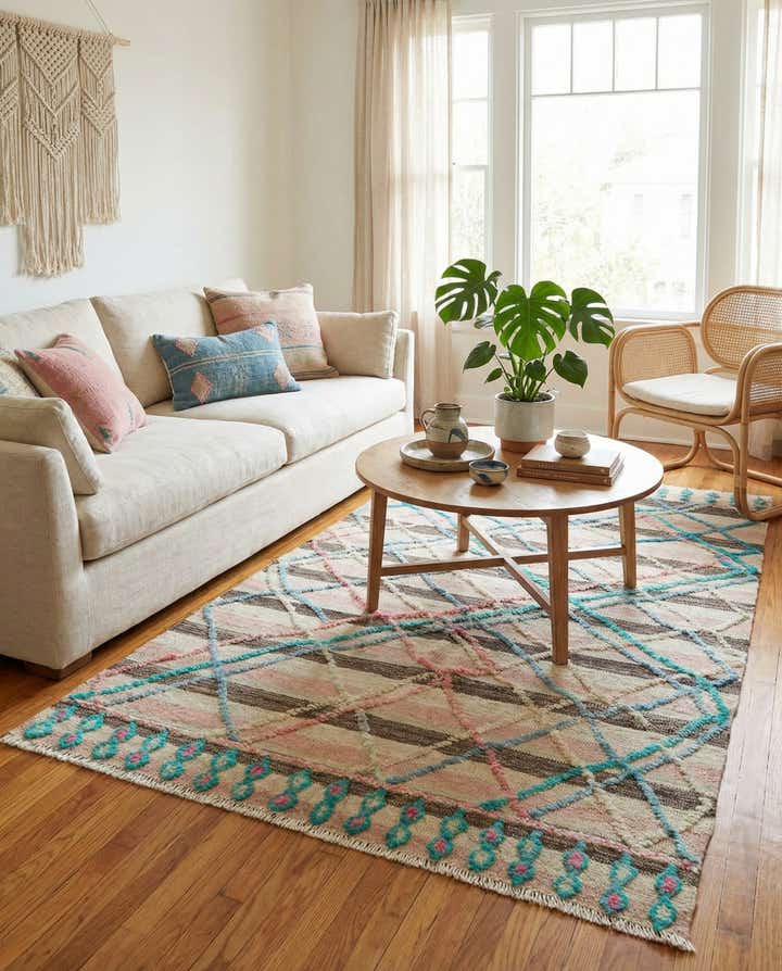 4' x 6' 1 Hand Knotted Darya Wool Rug