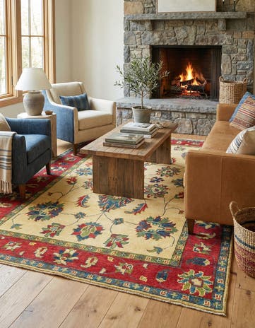 4' x 6' 8 Hand Knotted Kazak Rug
