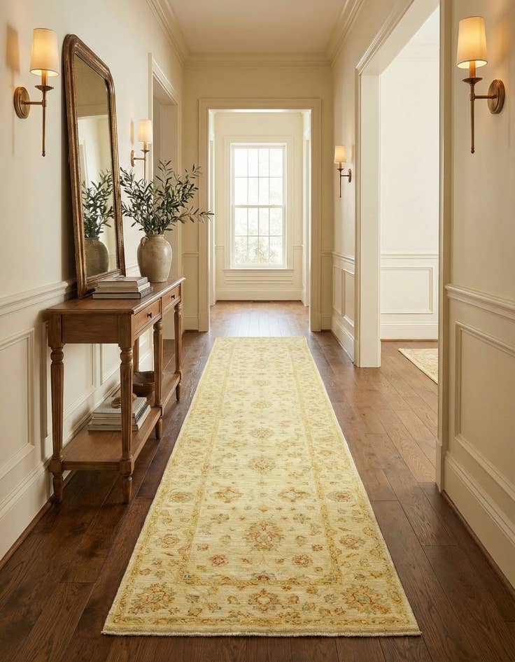 Detail image of 2' 8 x 16' 1  Hand Knotted Peshawar Ziegler Runner Rug