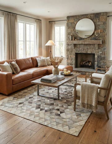 5' 1 x 7' 11 Cowhide - Patchwork Rug