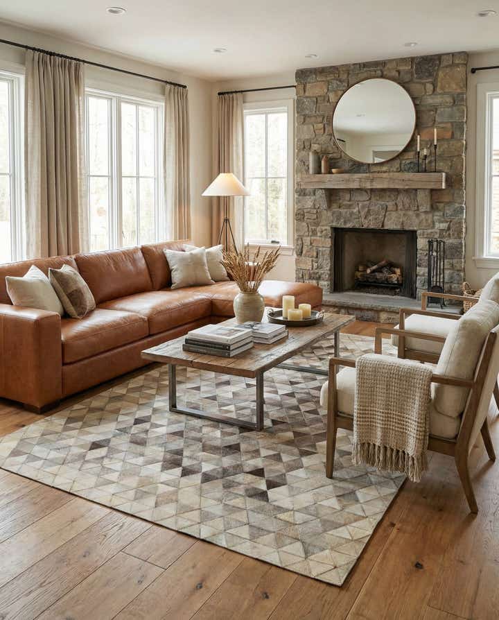 5' 1 x 7' 11 Cowhide - Patchwork Rug