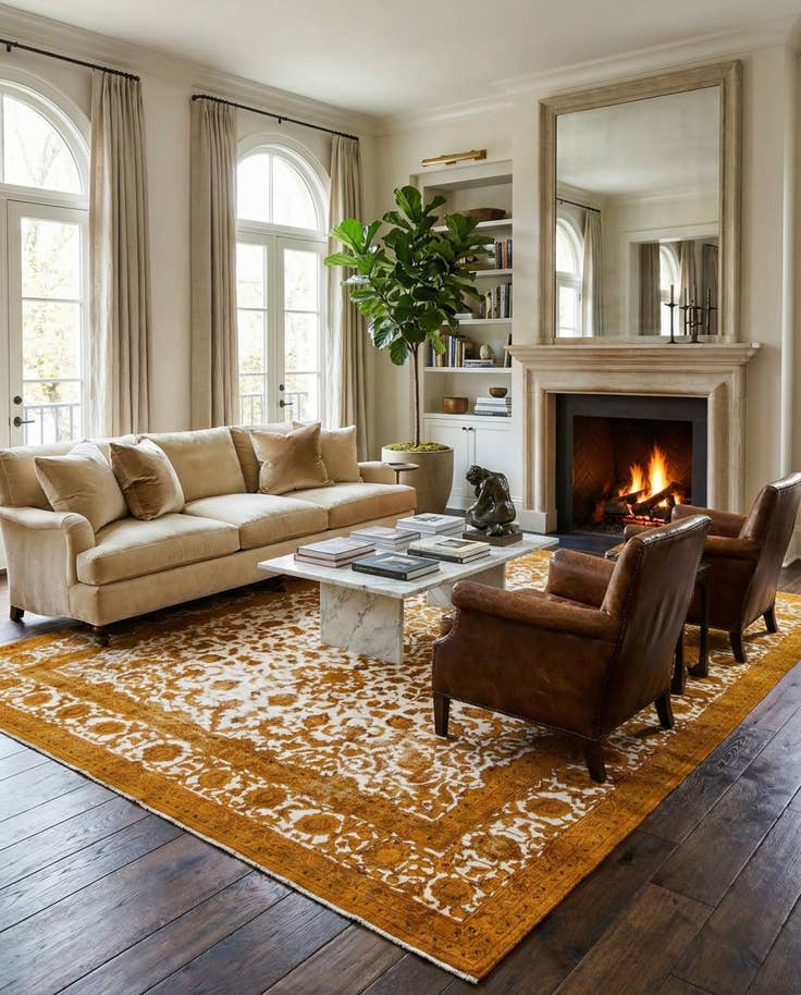 Detail image of 9' 9 x 12' 6 Hand Knotted Ultra Vintage Persian Wool Rug