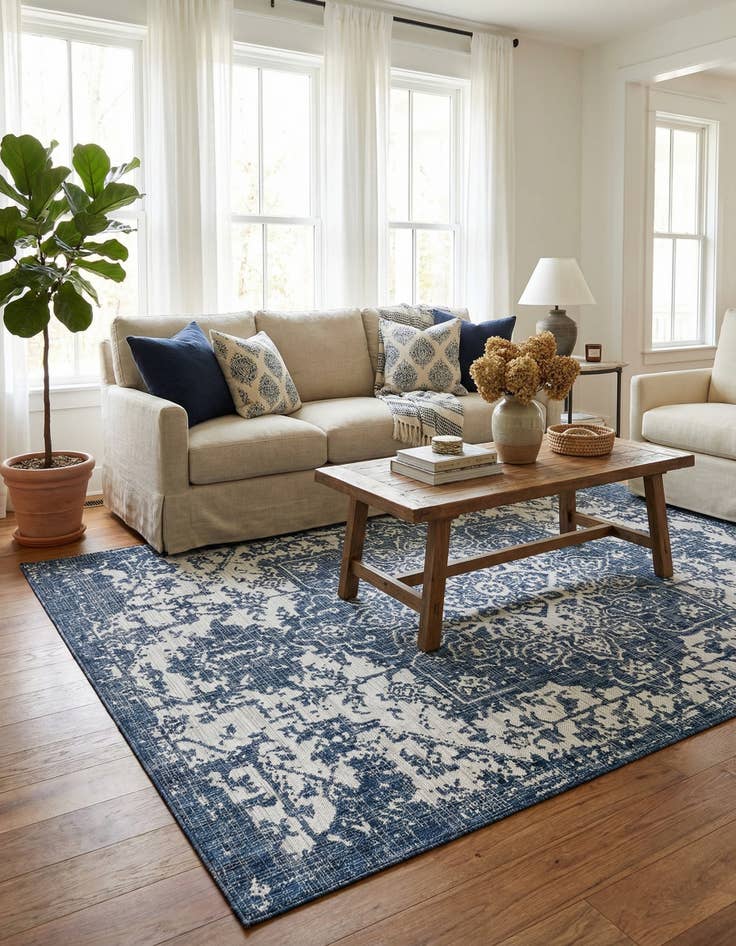 Detail image of 6' x 9' Easy-Clean Jill Zarin Dubai Indoor / Outdoor Rug