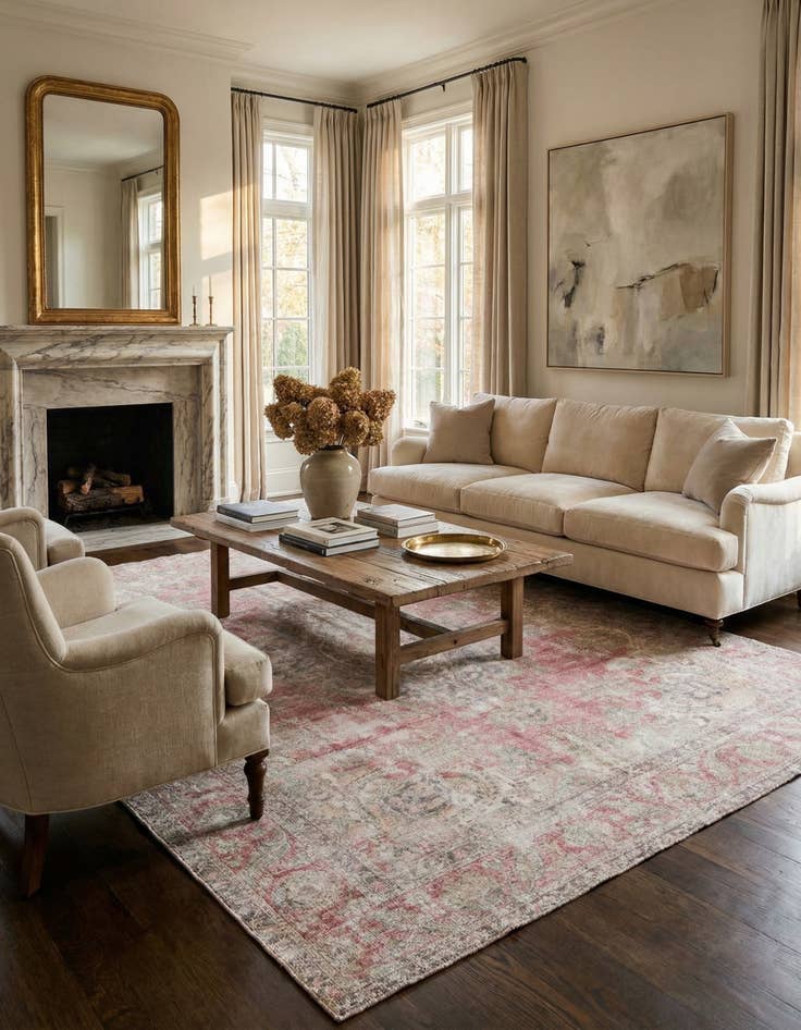 Detail image of 9' x 11' 9  Hand Knotted Ultra Vintage Persian Wool Rug