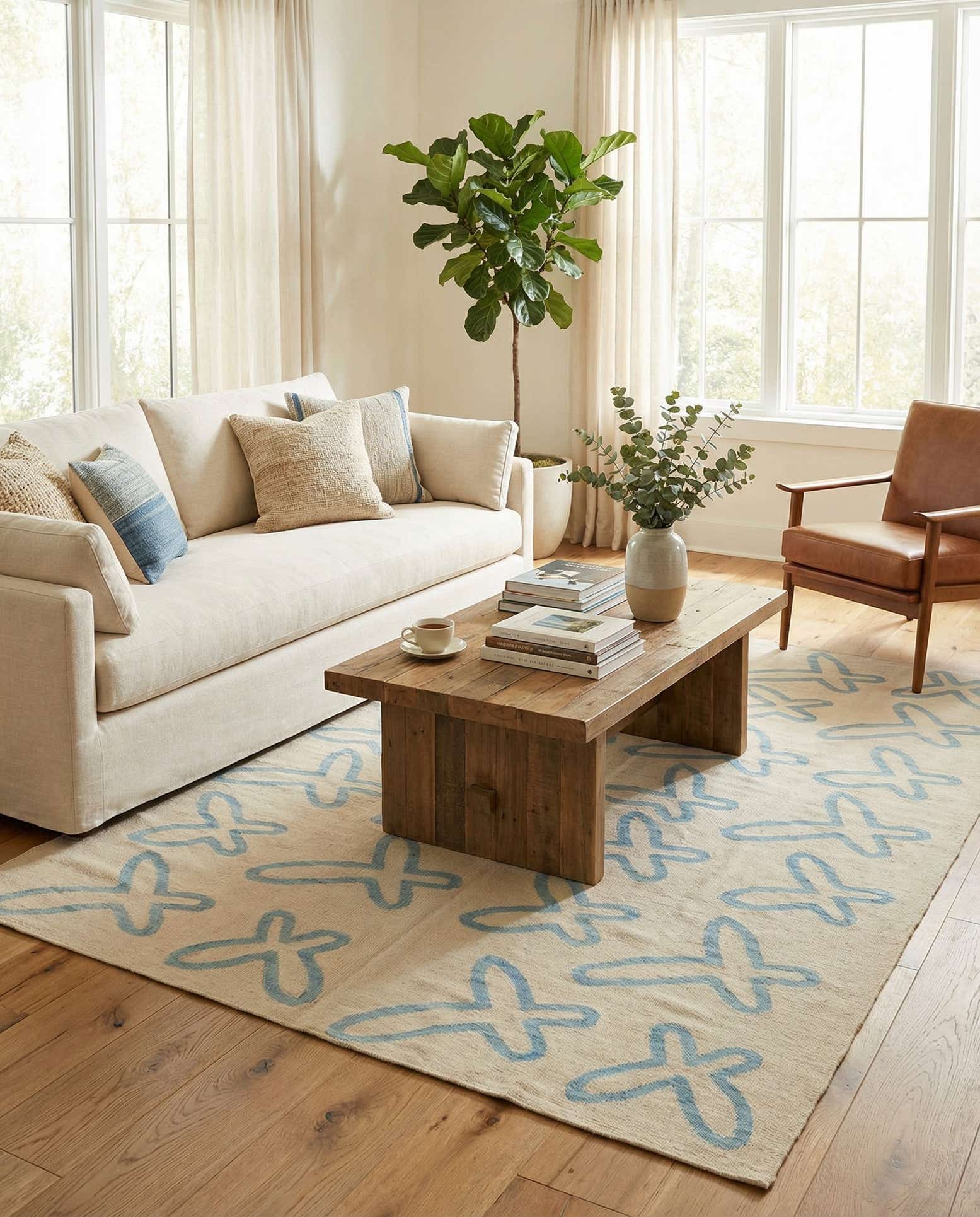 5' 8 x 7' 10 Hand Woven Kilim Modern Wool Rug