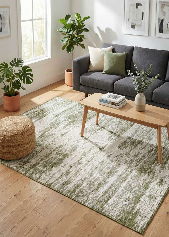 7' 10 x 11' Easy-Clean Modern Indoor / Outdoor Rug