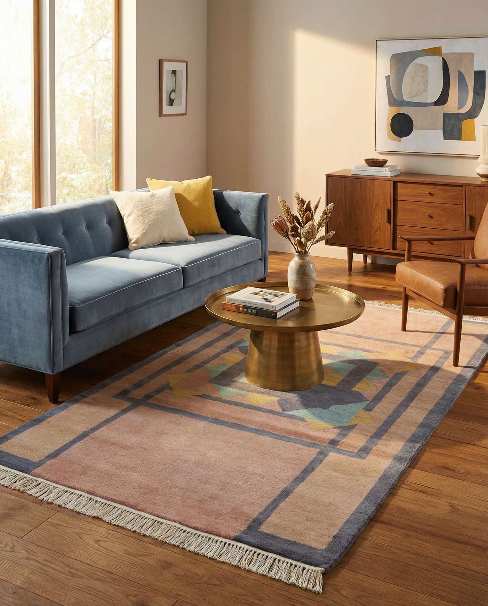 3' 6 x 6' 5 Hand Knotted Bokhara Oriental Wool Rug