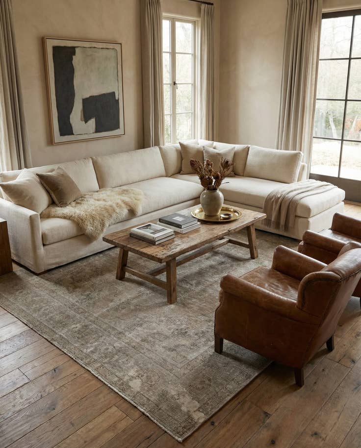 Detail image of 9' 7 x 12' 8 Hand Knotted Ultra Vintage Persian Wool Rug