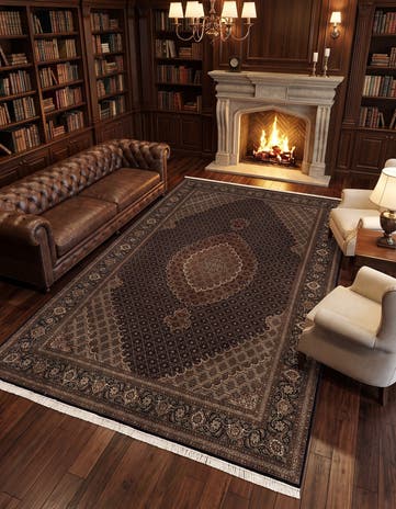 6' 7 x 9' 11 Tabriz Mahi Rug