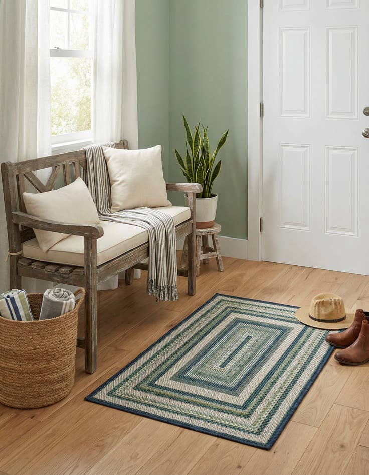 Detail image of 2' x 3'  Washable Baja Indoor / Outdoor Rug