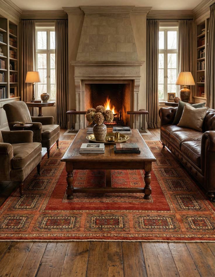 Detail image of 5' 7 x 7' 7 Luribaft Wool Rug