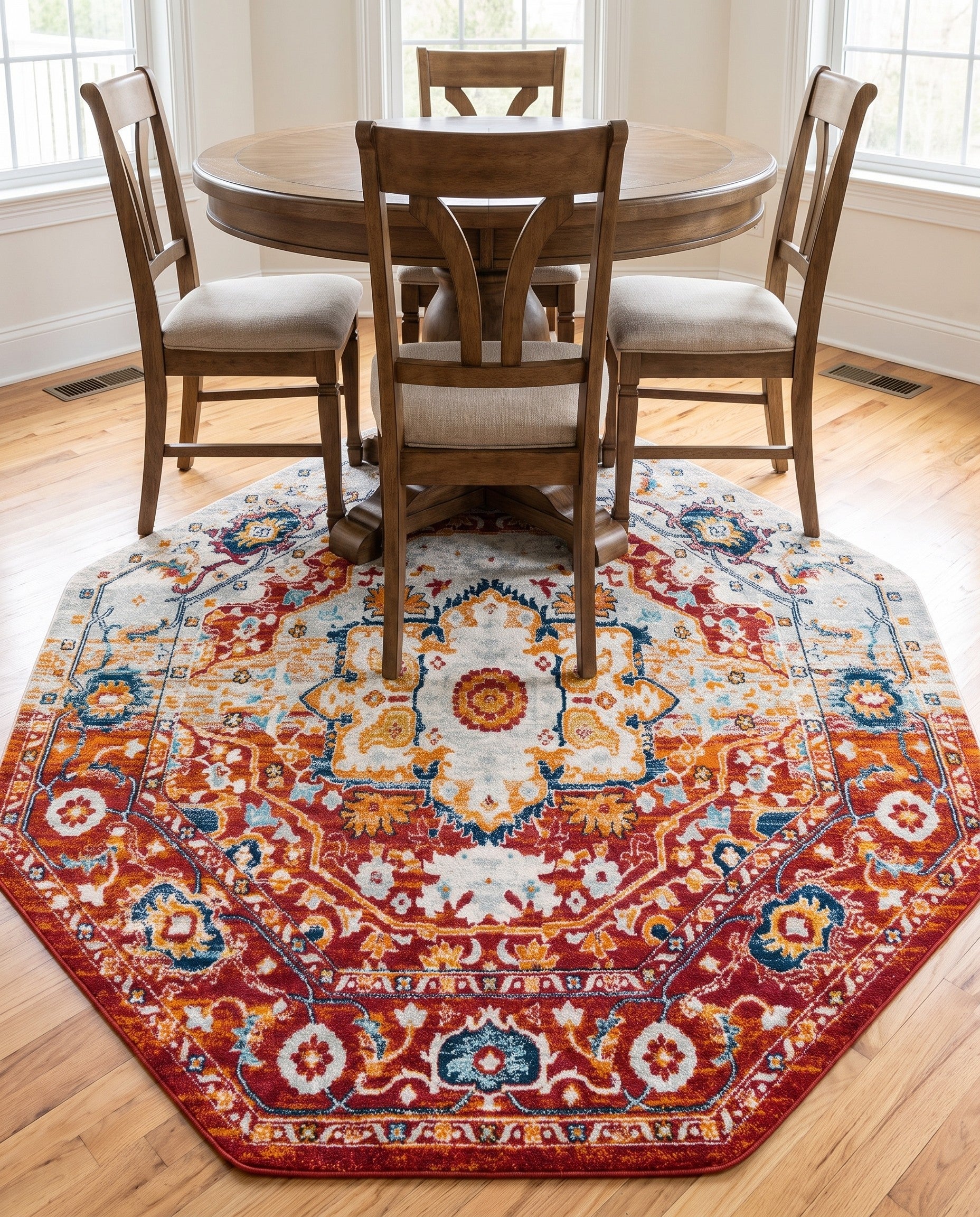 7' 10 x 7' 10 Madeline Vintage Octagon Rug