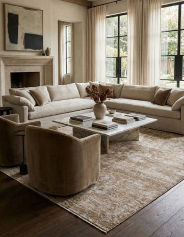7' 4 x 11' Hand Knotted Ultra Vintage Persian Wool Rug