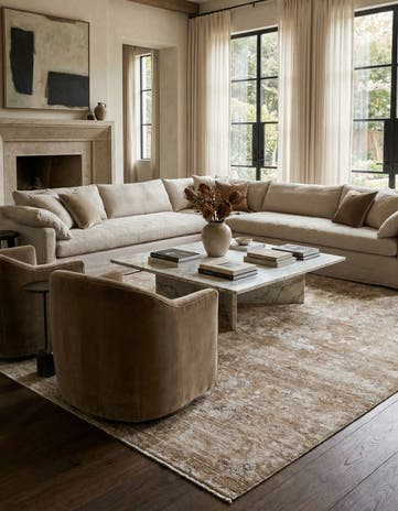 7' 4 x 11' Hand Knotted Ultra Vintage Persian Wool Rug