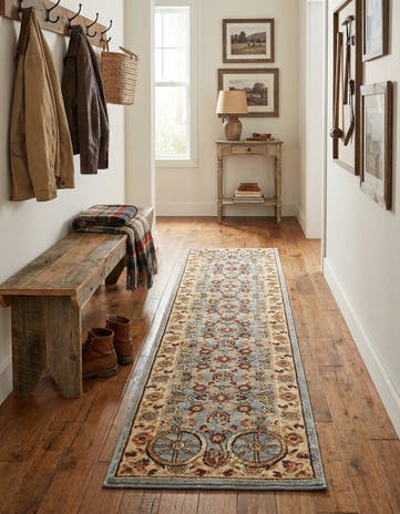 Blue Pioneer Runner Rug