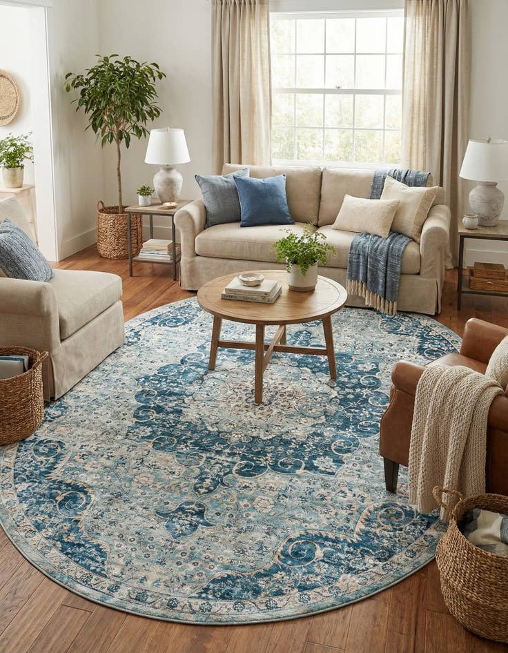 Detail image of 7' 10 x 10' 2 Newport Oval Rug