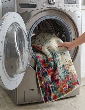 Washable Theia Square Rug