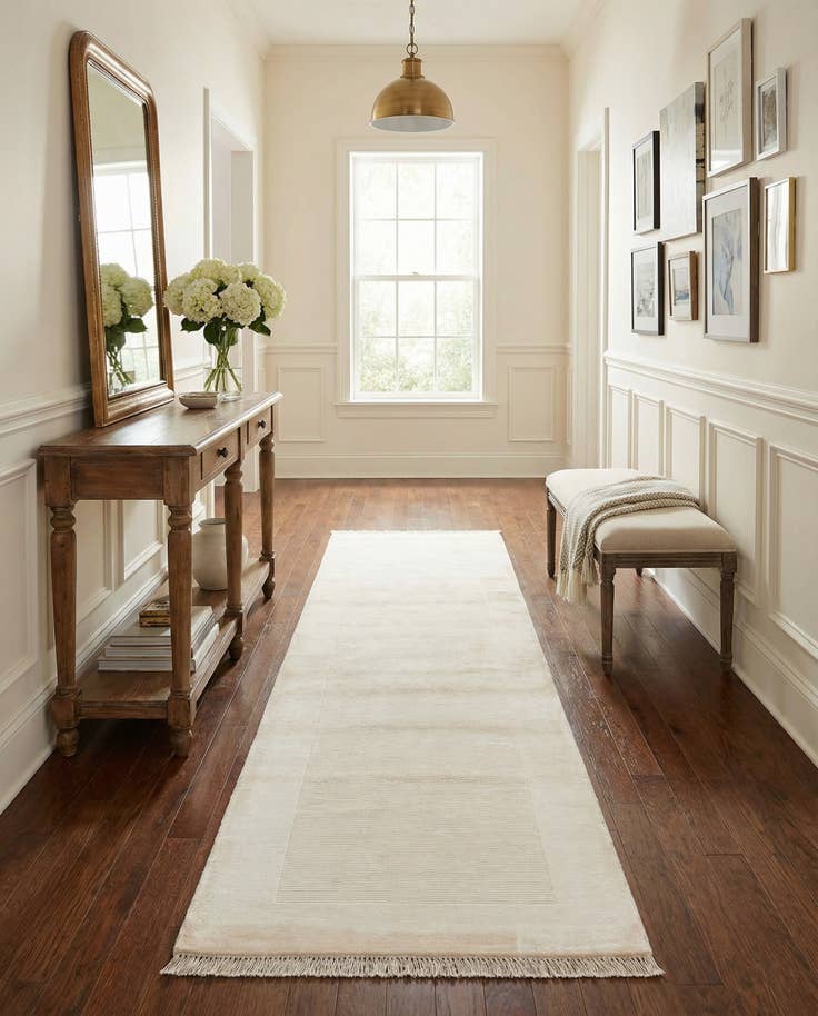 Detail image of 2' 7 x 10' 2 Hand Knotted Darya Runner Rug