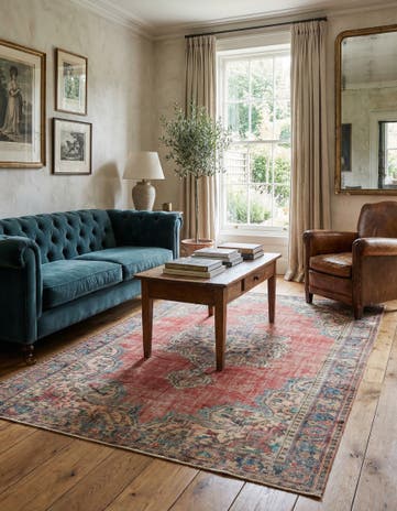 6' 5 x 9' 4 Ultra Vintage Wool Rug