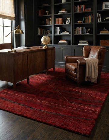 4' 10 x 6' 7 Hand Knotted Gabbeh Wool Rug