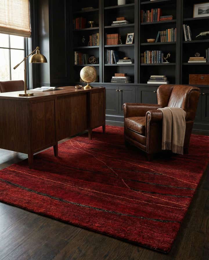 4' 10 x 6' 7 Hand Knotted Gabbeh Wool Rug