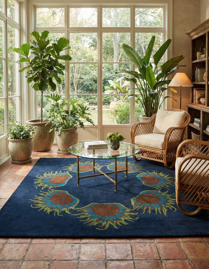 Detail image of 7' 6 x 7' 7 Luna Square Rug