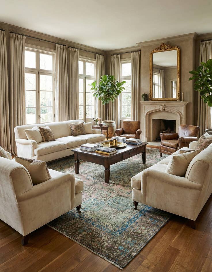 Detail image of  7' 5 x 9' 9 Vintage Rug