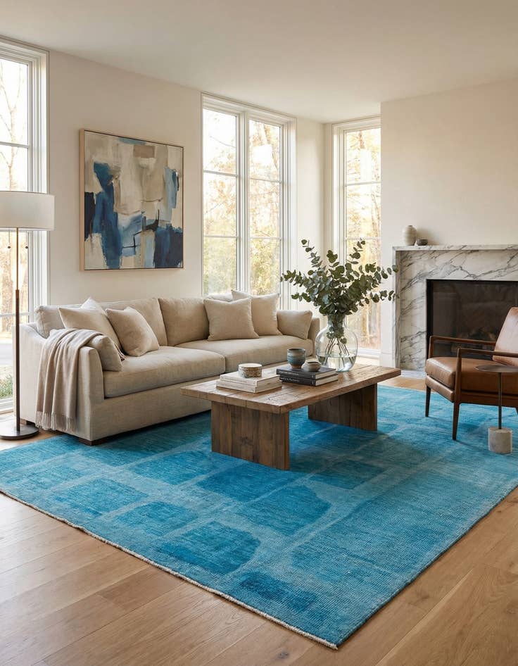 Detail image of 8' 2 x 10' 1  Hand Knotted Darya Wool Rug