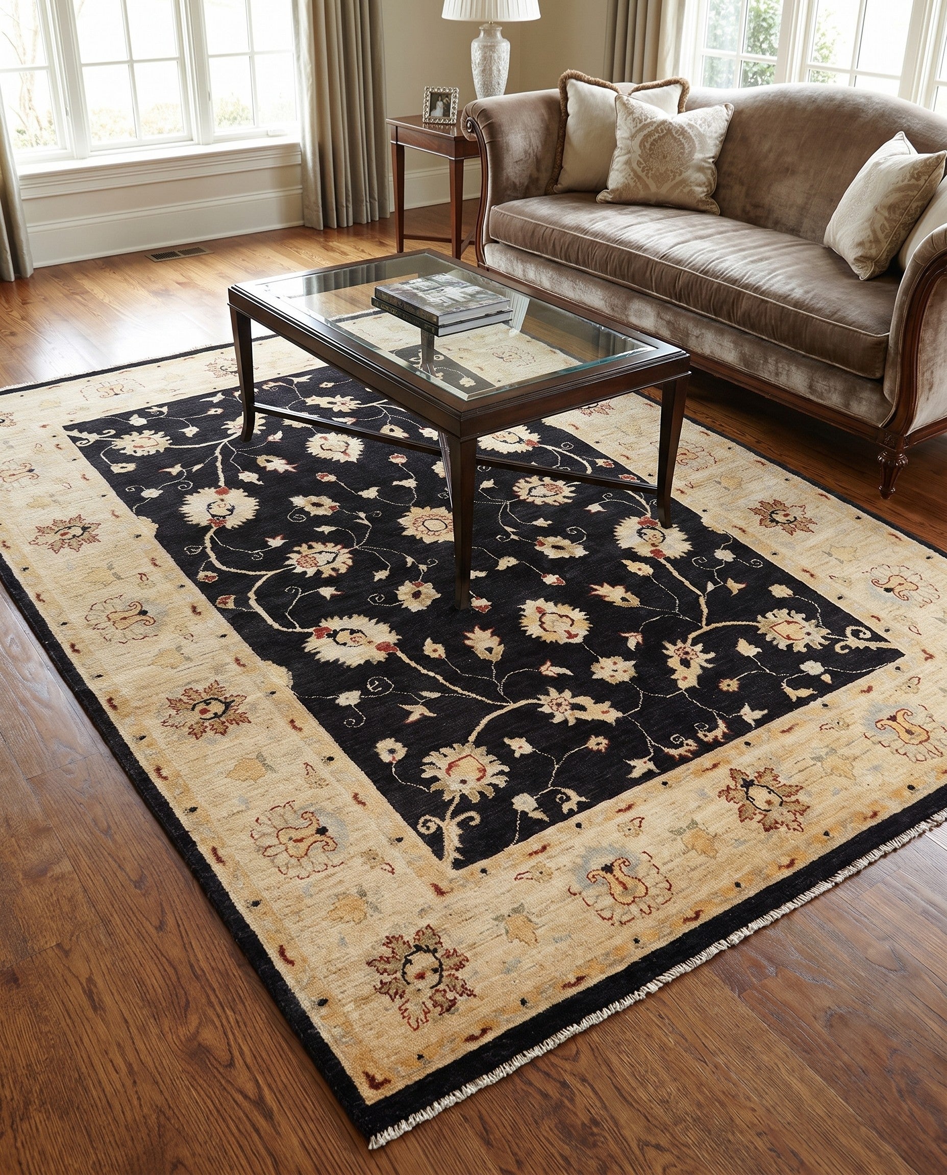 5' 2 x 7' Hand Knotted Ziegler Rug