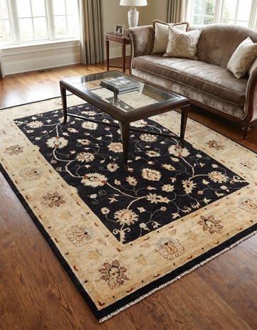 5' 2 x 7' Hand Knotted Ziegler Rug