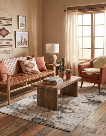 4' x 6' Eco Southwestern Rug