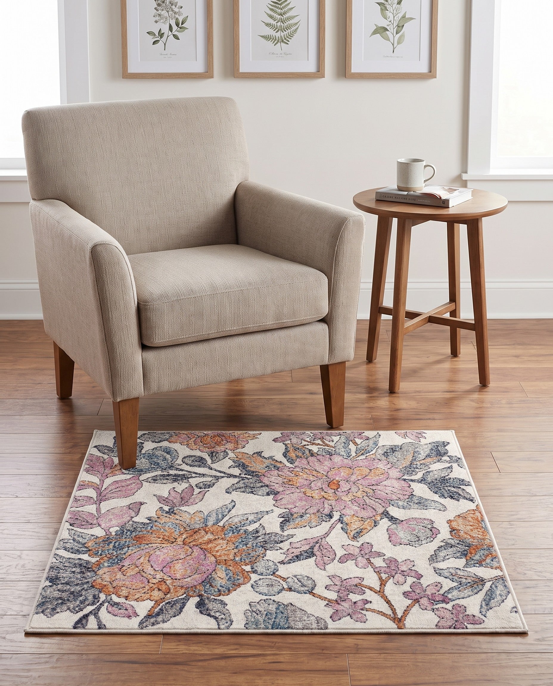3' 3 x 3' 3 Blossom Square Rug
