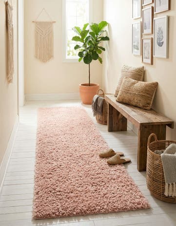 2' 7 x 13' Zermatt Shag Runner Rug